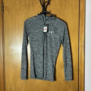 UNDER ARMOUR Women ½ Zip Top UA Tech Twist BLACK/GREY XS NEW